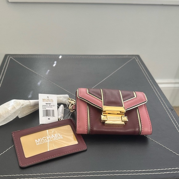 🔥🔥NWT Michael Kors Whitney Colorblock Strips Quilted (Bundle Deal) w/ wallet - Picture 10 of 14